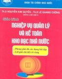 Giáo trình Nghiệp vụ quản lý và kế toán kho bạc nhà nước: Phần 1 - NXB Thống kê