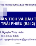 Phân tích và đầu tư trái phiếu (Bài 2)