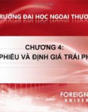 Bài giảng Đầu tư chứng khoán: Chương 4 - Nguyễn Thị Thu Huyền