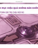 Bài giảng Financial Modeling: Chương 10 - Danh mục hiệu quả không bán khống tính toán giá trị chịu rủi ro