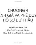 Bài giảng Đấu thầu: Chương 4 - Nguyễn Thị Minh Thu