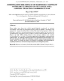 Assessment of the impacts of business environment on the development of Vietnamese smes: Evidence from the enterprise survey