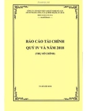 Báo cáo tài chính quý 4 và năm 2018 - Công ty cổ phần Việt Nam Kỹ nghệ Súc sản (Trụ sở chính)