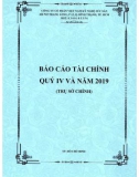 Báo cáo tài chính quý 4 và năm 2019 - Công ty cổ phẩn Việt Nam Kỹ nghệ Súc sản (Trụ sở chính)