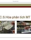 Bài giảng Cơ sở hóa phân tích môi trường: Chương 1