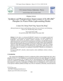 Synthesis and waterproofness improvement of K3AlF6: Mn4+ phosphor for warm white light emitting diodes