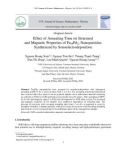 Effect of annealing time on structural and magnetic properties of Fe68Pd32 nanoparticles synthesized by sonoelectrodepositio