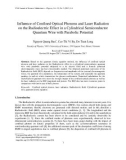 Influence of Confined Optical Phonons and Laser Radiation on the Radioelectric Effect in a Cylindrical Semiconductor Quantum Wire with Parabolic Potential