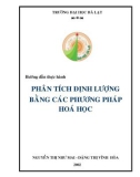 Hướng dẫn thực hành Phân tích định hướng bằng các phương pháp hóa học