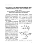 Tovopyrifolin C and Amentoflavone from the leaves of the vietnamese plant Calophyllum inophyllum L.