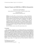 Magnetic Property and GMI Effect of MFE2O4 Nanoparticles