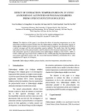 Effect of extraction temperatures on in vitro antioxidant activities of polysaccharides from Ophiocordyceps sobolifera