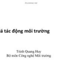 Bài giảng đánh giá tác động môi trường