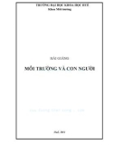 Bài giảng Môi trường và con người - Đại học Huế