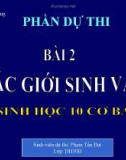 Bài giảng CÁC GIỚI SINH VẬT