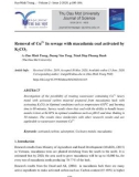 Removal of Cu2+ In sewage with macadamia coal activated by K2CO3