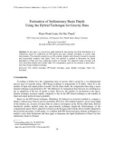 Estimation of Sedimentary Basin Depth Using the Hybrid Technique for Gravity Data