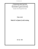 Giáo trình Kinh tế và Quản lý môi trường - PGS.TS. Nguyễn Thế Chinh (ĐH Kinh tế Quốc dân)