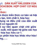 Bài giảng Cơ sở hóa học hữu cơ - CĐSP Nha Trang