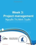 Lecture Introduction to software engineering - Week 3: Project management