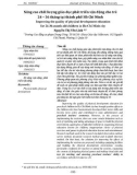 Nâng cao chất lượng giáo dục phát triển vận động cho trẻ 24 – 36 tháng tại thành phố Hồ Chí Minh