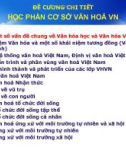 Bài giảng Cơ sở văn hóa Việt Nam - ThS. Nguyễn Thị Bé