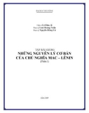 Bài giảng Những nguyên lý cơ bản của chủ nghĩa Mác - Lênin (phần 1) - ĐH Đà Nẵng