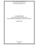 Giáo trình Múa dân gian dân tộc Việt Nam 2 (Ngành: Nghệ thuật múa dân gian dân tộc) - Trường CĐ Cộng đồng Lào Cai