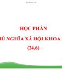 Bài giảng Chủ nghĩa xã hội khoa học: Chương 1 - Trường ĐH Thương mại