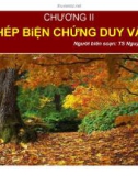 Bài giảng Những NLCB của CN Mác - Lênin: Chương 2 -TS. Nguyễn Văn Ngọc