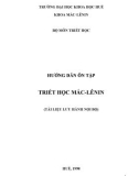 Giáo trình hướng dẫn ôn tập triết học Mác Lênin - ĐH Khoa học Huế