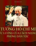 Tư tưởng Hồ Chí Minh về lực lượng của cách mạng giải phóng dân tộc