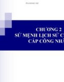 Bài giảng Chủ nghĩa xã hội khoa học - Chương 2: Sứ mệnh lịch sử của giai cấp công nhân