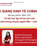 Bài giảng Kinh tế chính trị: Chương 6.1 và 6.2 - Nguyễn Thị Phương Dung