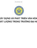 Bài giảng Xây dựng và phát triển văn hóa chất lượng trong trường đại học