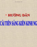 Bài giảng Hướng dẫn viết cải tiến sáng kiến kinh nghiệm