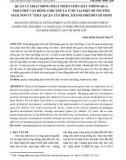 Quản lý hoạt động phát triển thể chất thông qua trò chơi vận động cho trẻ 5-6 tuổi tại một số trường mầm non tư thục quận Tân Bình, thành phố Hồ Chí Minh