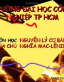 Bài giảng Phạm trù nội dung và hình thức