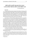 Biến đổi nghề tranh dân gian làng Sình trong bối cảnh hiện nay