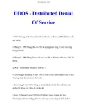 Tìm hiểu DDOS - Distributed Denial Of Service