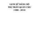 Ebook Lịch sử Đảng bộ thị xã Quân Chu (1966-2012): Phần 1