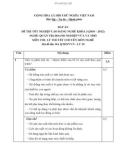 Đáp án đề thi tốt nghiệp cao đẳng nghề khóa 3 (2009-2012) - Nghề: Quản trị doanh nghiệp vừa và nhỏ - Môn thi: Lý thuyết chuyên môn nghề - Mã đề thi: ĐA QTDNVVN-LT19