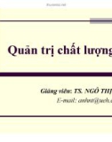 Bài giảng Quản trị chất lượng - TS. Ngô Thị Ánh