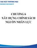 Bài giảng Hoạch định nguồn nhân lực - Chương 6: Xây dựng chính sách nguồn nhân lực