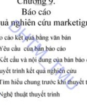 Bài giảng Nghiên cứu marketing: Chương 9 - Đại học Thương mại