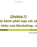 Bài giảng Quản trị kênh phân phối: Chương 7 – MBA. Phạm Văn Tuấn