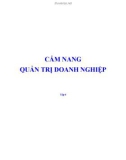 Cẩm nang quản trị doanh nghiệp (Tập 6)