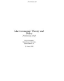 Macroeconomic theory and policy phần 1