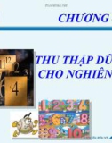 Nghiên cứu Marketing - Chương 4 - Thu thập dữ liệu cho nghiên cứu