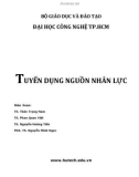 Giáo trình Tuyển dụng nguồn nhân lực: Phần 1 - TS. Thân Trọng Nam